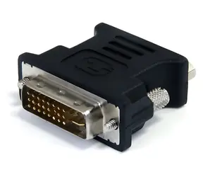 StarTech Adaptér DVI-I na VGA čierna / Redukcia / DVI-I / VGA / 10 ks / PVC