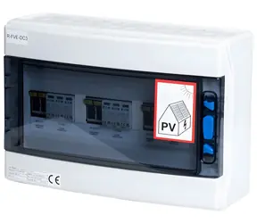 Solarmi DC3 / Rozvádzač pre fotovoltaiku / 3x zvodič prepätia / 3x odpojovač / poistky 3x15A / 1000V