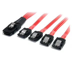 StarTech Kábel SAS SFF-8087 na 4X SATA čierna