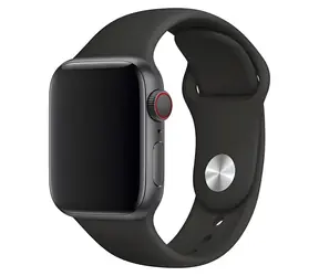 Devia Deluxe Sport čierna / Remienok pre Apple Watch / 44/45/46mm