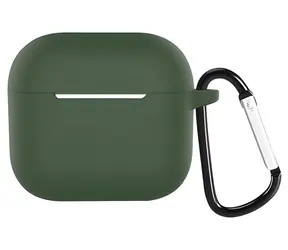 Devia Silicone Suit Case tmavo zelená / Puzdro / Apple AirPods 3 / Silikónové