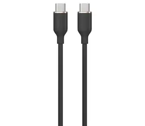 Devia Jelly Series čierna / Nabíjací kábel / USB-C - USB-C / 1,2 m / silikónový
