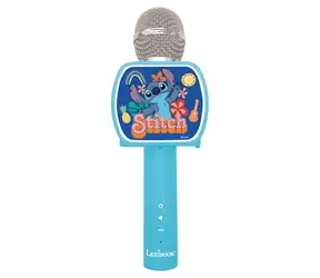 LEXIBOOK Karaoke mikrofón Stitch / Bluetooth / držiak na telefón / 3 hlasové efekty / 3 W