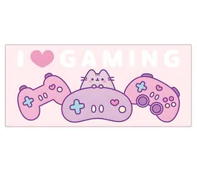 Pyramíd Pusheen I | Gaming / Herná podložka pod myš / 90 x 40 cm