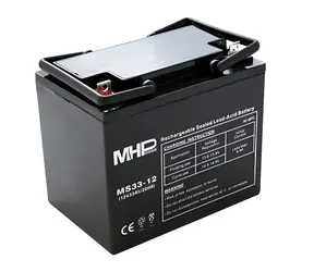 MHPower olovený akumulátor AGM 12V/33Ah / Olovený akumulátor / AGM / 12 V / 33 Ah / Terminál L2