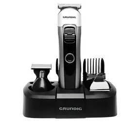 Grundig MGK 6841 čierno-strieborná / Zastrihávač vlasov / LED displej / Li ION batéria