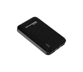 RealPower PB-5000 SE čierna / Powerbanka 5000 mAh / 2x USB & USB-C / 5V / 2,4A