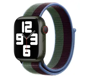 Devia Nylon Braided Two-Tone Loop Eucalyptus Green / Remienok pre Apple Watch / 40/41/42 mm / Nylon