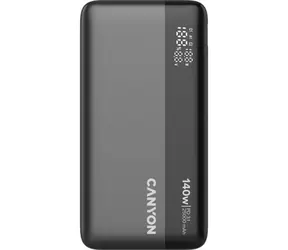 Canyon PB240 tmavo šedá / Powerbanka / 25000 mAh / PD 140W / USB-C / 3x výstup