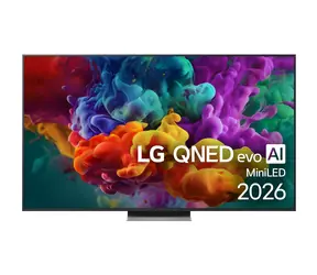 65" LG 65QNED86B6B čierna / Televízia / QNED MiniLED / 4K UHD / WebOS / Wi-Fi / Bluetooth / HDMI