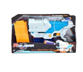 MAC TOYS Guľomet na penové projektily / Zásobník + 10 ks projektilov / od 8 rokov
