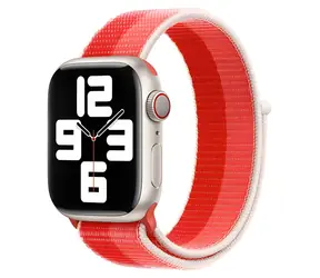 Devia Nylon Braided Two-Tone Loop Peony (ružová) / Remienok pre Apple Watch / 44/45/46 mm