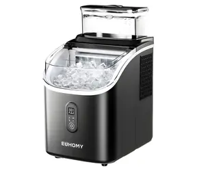 Euhomy IM005 čierna / Výrobník ľadu / 133 W / 15,4 kg ľadu za 24 hodín / zásobník na vodu 2 l / dotykové ovládanie