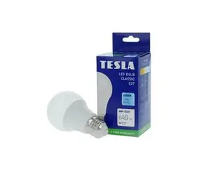 TESLA LED žiarovka E27 6W / 640lm / 6500K / studená biela