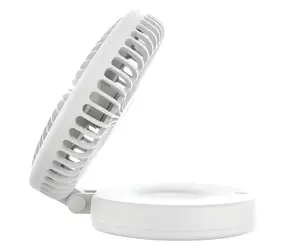 Platinet PRDF0396 biela / Skladateľný stolný ventilátor / 19 cm / akumulátor 2400 mAh / 3 rýchlosti