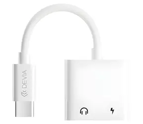 Devia SMART Series USB-C adaptér biela / Nabíjačka / 2x USB-C