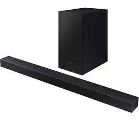 Samsung HW-T420 čierna / 2.1 kanálový soundbar / 150 W / Bluetooth / USB / optický vstup