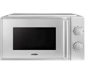 Mora MT122S strieborná / Mikrovlnná rúra / 700 W / 20 l / mechanické ovládanie