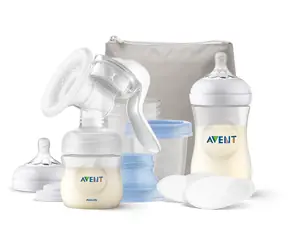 Philips AVENT SCF430/16 biela / Sada na dojčenie / manuálna odsávačka materského mlieka