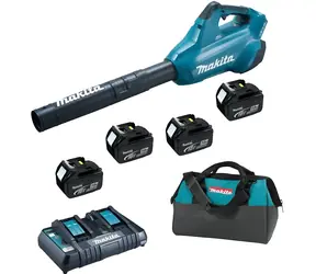 Makita Aku fukár na lístie / Aku fukár na lístie / 2x 18 V / 798 m3/h / 4X 5,0 Ah / nabíjačka