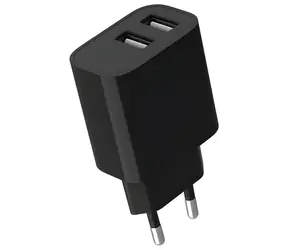 Gembird Sieťová nabíjačka 2x USB-A čierna / Nabíjačka / 5 V / 2,4 A