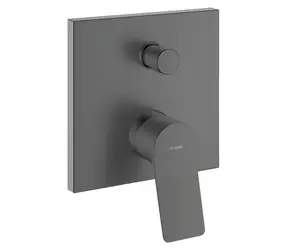 Hansgrohe Vivenis kartáčovaný čierny chróm / Vaňová batéria pod omietku / pre 2 spotrebiče / pákové ovládanie