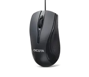 Dicota čierna / Myš / drôtová / USB / 3 tlačidlá / pre pravákov aj ľavákov
