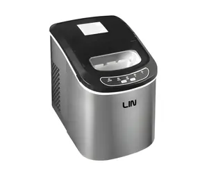 LIN ICE PRO-S12 strieborná / Výrobník ľadu / 112 W / 2,2 l / 12 kg/24h