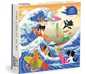 Galison Štvorcové puzzle Veľká vlna / 500 dielikov / 50,8 × 50,8 cm