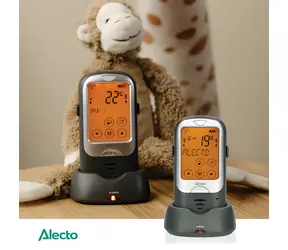 Alecto detská jednotka k opatrovateľke DBX68GS sivá / Detská jednotka / -15 až 50 ° C / dobíjacie batérie