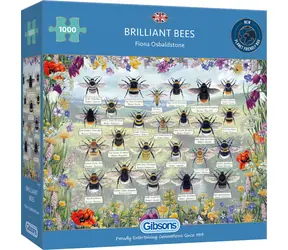 GIBSONS Puzzle Brilantné včely / 1000 dielikov