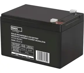 Emos Bezúdržbový olovený akumulátor 12 V / 12 Ah / fastón 6,3 mm
