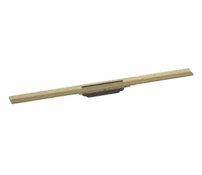 Hansgrohe RainDrain Flex 900 kartáčovaný bronz / Sprchový žľab / do priestoru / skrátiteľný / nerezový rošt