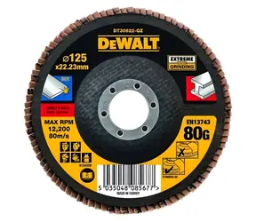 DeWalt / Lamelový brúsny kotúč / P80 / 125×22,2 mm