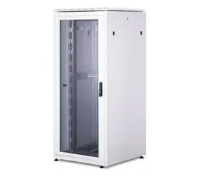 Digitus Unique 42U šedá / Stojanový rozvádzač / 19" / Šírka 800 mm / Hĺbka 800 mm / sklenené dvere / nosnosť 800 kg
