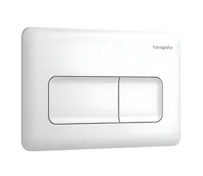 Hansgrohe iFrame Original Q matná biela / Ovládanie splachovania / duálne / mechanické / plast