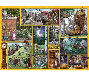GIBSONS Puzzle Riekanky naprieč časom / 1000 dielikov