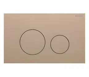 Geberit Sigma40 ovládacie tlačidlo kartáčované červené zlato / Ovládanie splachovania / Nerezová oceľ / Easy-to-clean