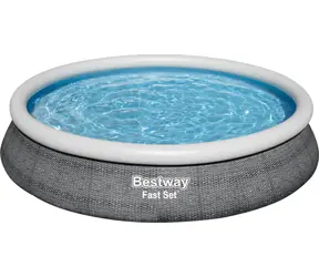 Bestway Fast Set 57313 sivá / Bazén / okrúhly / s filtráciou / 457 x 84 cm / Tritech