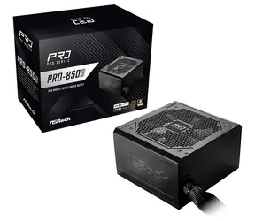 ASRock PRO-850B čierna / Zdroj ATX / 850 W / 80 PLUS Bronze / ATX 3.1 / 120 mm