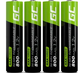 Green Cell Akumulátor AAA (R03) / Nabíjacie batérie / NiMH / 1,2 V / 800 mAh / 4 ks