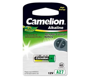 Camelion A27 alkalická batéria 12V / Batéria / LR27A / 26 mAh / 1 ks / bez ortuti