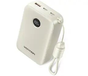 Vention Powerbanka 20000 mAh béžová / Powerbanka / USB-C / LED indikácia nabíjania
