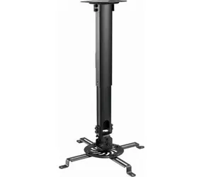Gembird CM-B-01 čierny / Stropný držiak projektora / nosnosť 13 kg / náklon ±15° / rotácia 360°