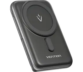 Vention FHNB0 čierna / Power Bank / 10000mAh / MagSafe / Bezdrôtové nabíjanie 20W / USB-C PD / LED displej