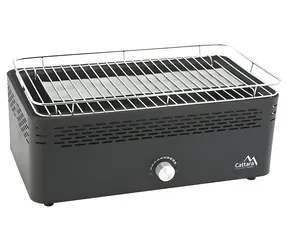 Cattara GREG / Stolný gril na drevené uhlie / rošt 44,5 x 25,5 cm / ventilátor na podpaľovanie