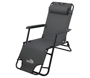 Cattara COMFORT antracit / Lehátko-kreslo / 155 x 61 cm / nosnosť: 90 kg
