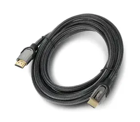 Akyga Kábel HDMI 2.1 (M) 3 m čierny / Kábel HDMI / tienený meď / 4K/8K / 48 Gbps