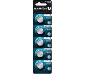 EverActive CR1620 / Lítiová gombíková batéria / 3 V / 5 ks
