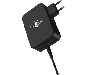 Eurocase AD-716 čierna / Napájací adaptér / 65W GaN / USB-C PD / 7 koncoviek